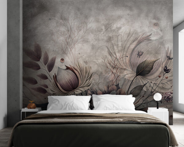 Ταπετσαρίες Μαλακά πέταλα σε σιωπηλό φόντο