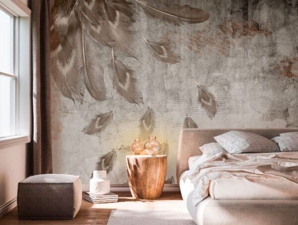 Ταπετσαρίες Ομάδα φτερών σε τοίχο