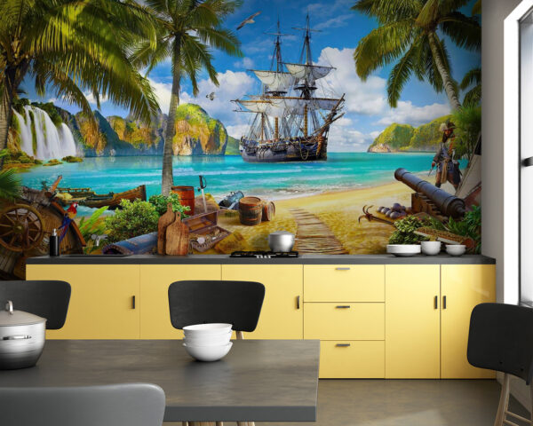 Ταπετσαρίες Άτομο που στέκεται δίπλα σε κανόνι