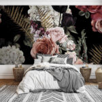 Ταπετσαρίες Floral μοτίβο των λουλουδιών