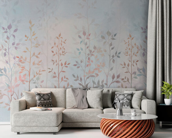 Ταπετσαρίες Ομάδα δέντρων με φύλλα