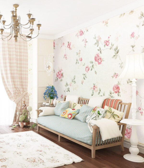 Floral μοτίβο σε τοίχο Ταπετσαρίες Floral μοτίβο σε τοίχο