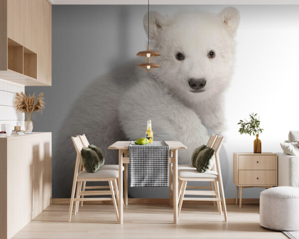 Ταπετσαρίες Πολική αρκούδα που κρατάει μια μπάλα