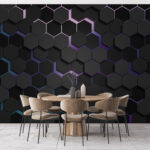 Ταπετσαρίες Ομάδα μαύρων εξαγώνων