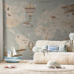 Ταπετσαρίες Αερόστατο θερμού αέρα στον ουρανό