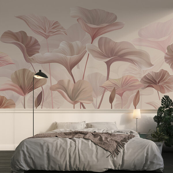 Ταπετσαρίες Κομψό παστέλ μοτίβο λουλουδιών