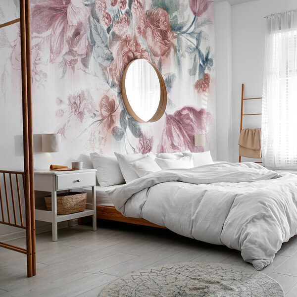 Vintage floral μοτίβο σε απαλές αποχρώσεις Ταπετσαρίες Vintage floral μοτίβο σε απαλές αποχρώσεις