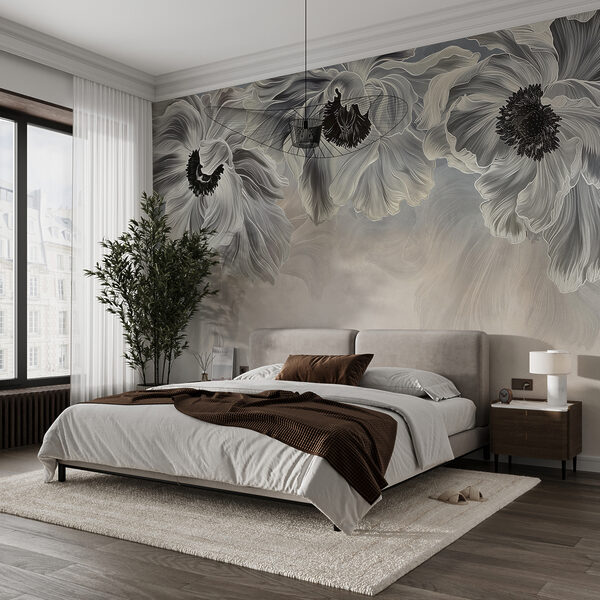 Αιθέρια Floral Grayscape Ταπετσαρίες Αιθέρια Floral Grayscape