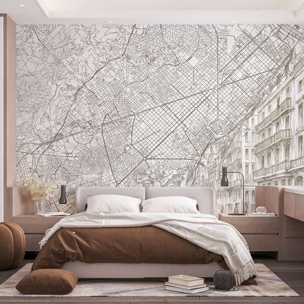 Ταπετσαρίες Χάρτης μιας πόλης