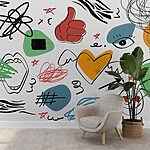 Ταπετσαρίες Συλλογή αντικειμένων διαφορετικού χρώματος