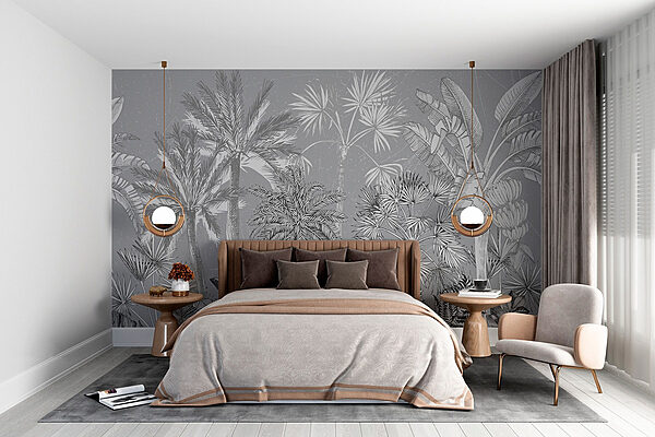 Wall murals Group of palm trees Ταπετσαρίες Wall murals Group of palm trees
