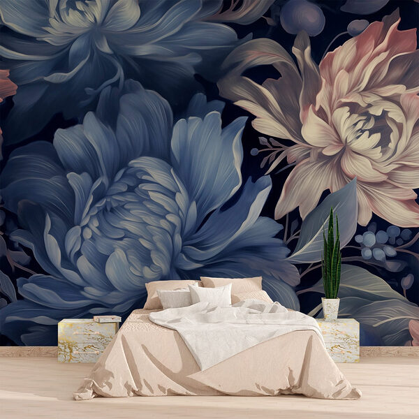Ζωηρά floral μοτίβα σε απαλές αποχρώσεις Ταπετσαρίες Ζωηρά floral μοτίβα σε απαλές αποχρώσεις