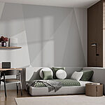 Ταπετσαρίες Λευκό και γκρι φόντο