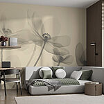 Ταπετσαρίες Ντελικάτα λουλούδια σε απαλές αποχρώσεις