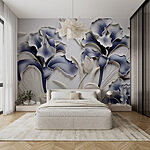 Ταπετσαρίες Wall art με λουλούδια και φύλλα