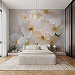 Ταπετσαρίες Ομάδα λευκών λουλουδιών