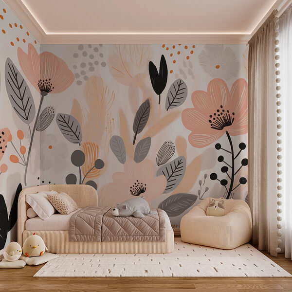 Floral μοτίβα σε απαλές παστέλ αποχρώσεις Ταπετσαρίες Floral μοτίβα σε απαλές παστέλ αποχρώσεις