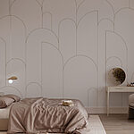 Ταπετσαρίες Wall murals White and gray pattern