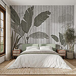 Ταπετσαρίες Ταπετσαρία με φύλλα και φυτά