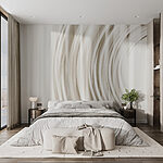 Ταπετσαρίες Λευκό και γκρι φόντο με κύκλους