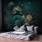 Ταπετσαρίες Floral artwork με λεπτεπίλεπτα πέταλα