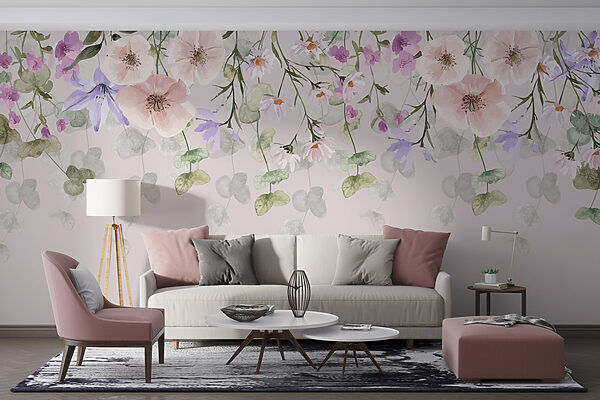 Ομάδα λουλουδιών και φύλλων Ταπετσαρίες Ομάδα λουλουδιών και φύλλων