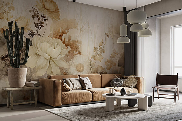 Ταπετσαρίες Λεπτή ομορφιά σε σιωπηλούς τόνους